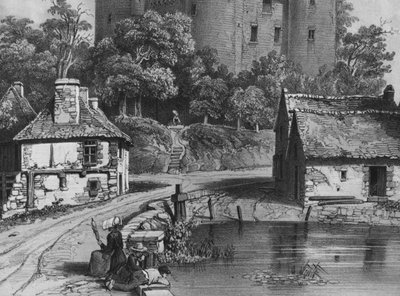 Il castello di Combourg (dettaglio) da Felix Benoist